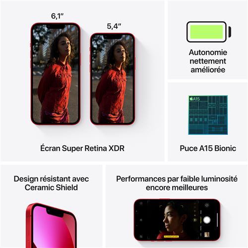 Apple iPhone 13 - (PRODUCT) RED - 5G Smartphone - Dual-SIM