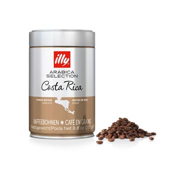 Café en grains Illy Arabica Selection Costa Rica 9980 Argent et Marron