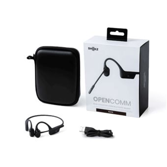 Micro-casque sport sans fil Shokz OpenComm Bluetooth avec réduction du bruit Noir