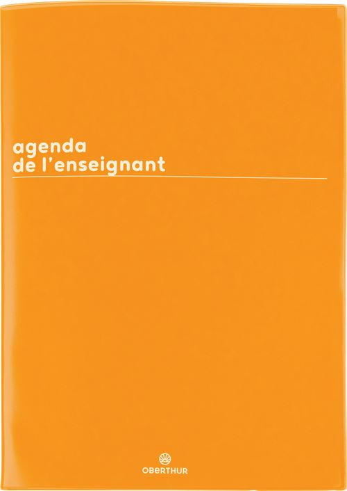 Agenda scolaire Oberthur Enseignant PEFC Boréal Moutarde