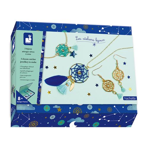 Kit créatif Janod 3 bijoux attrape-rêves a créer