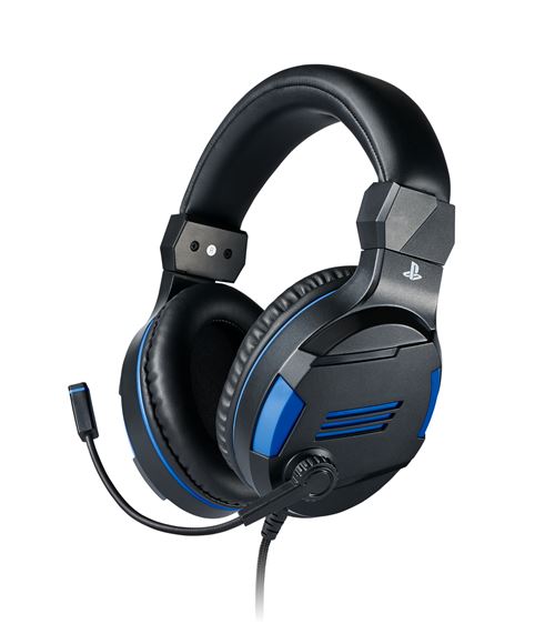 Micro-casque Gaming Stéréo BigBen Noir pour PS4, PC, Mac et Appareils mobiles