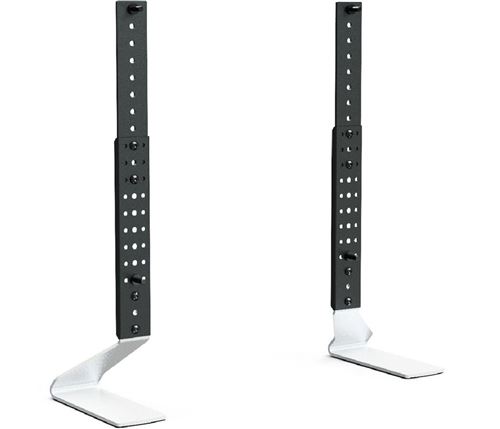 Paire de pieds Erard Fit-Up L Noir et Argent pour TV 20-50