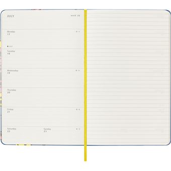 Agenda scolaire Moleskine 2022 2023 Semainier Frida Kahlo grand format Bleu