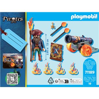 Playmobil Pirates 71189 Pirate et canon de feu