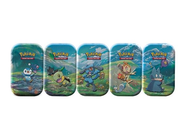 Tin Cube Boîte Métallique Cartes Pokémon Collection 3 Modèles