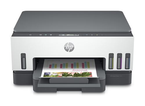 Imprimante tout-en-un HP Smart Tank Plus 7005 Jet d'encre couleur Copie Scan Blanc et gris