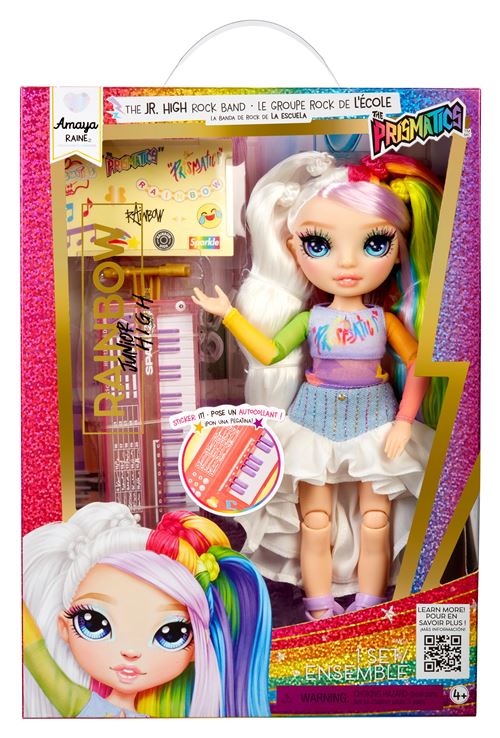 Poupée Rainbow High Jr High Rockband Fashion Dolls - 565659-EUC – Articulée avec Instruments - vue 5