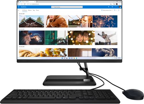 PC tout-en-un Lenovo IdeaCentre AIO 3 24ALC6 23,8 AMD Ryzen™ 5 16 Go RAM 1 To SSD Noir
