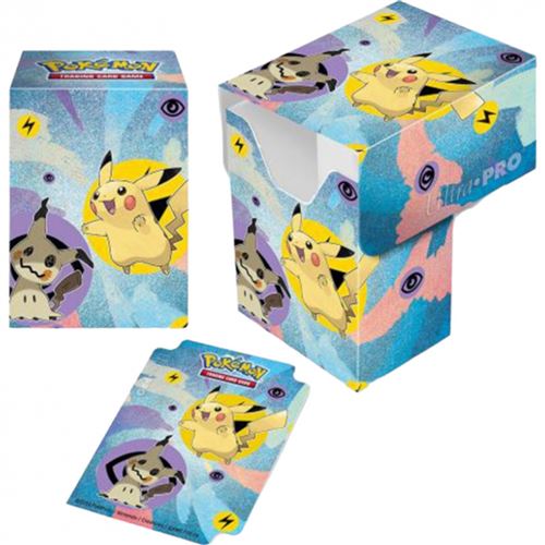 Carte à collectionner Pokémon Ultra Pro JCC Full View Deck Box Pikachu et Mimiqui