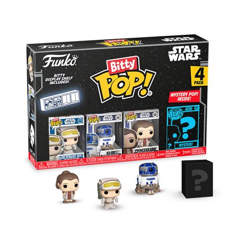 Funko Pack 4 Figurines Bitty Pop Star Wars S2 Luke