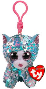 Porte-clés en peluche Ty Beanie Boo's Clip Flippables Whimsy Le chat