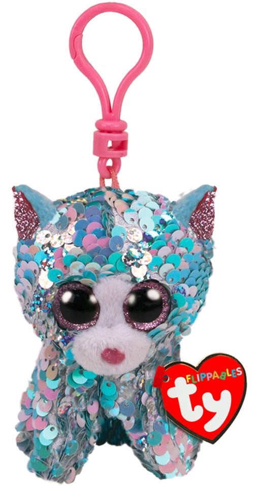 Porte Cles En Peluche Ty Beanie Boo S Clip Flippables Whimsy Le Chat Peluche Autre Achat Prix Fnac