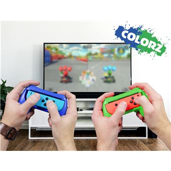 Pack de 2 Grips Subsonic Vert et Bleu pour Joy-Cons Nintendo Switch