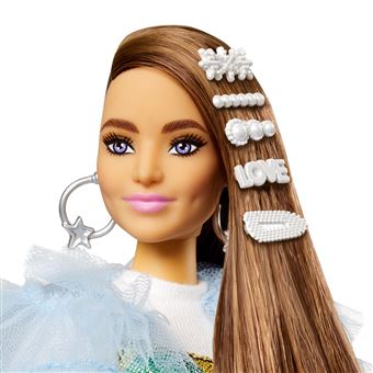 Poupée Barbie Extra Articulée, Cheveux Vert Fluo