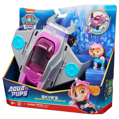 Paw Patrol Multicolore Véhicule Avec Figurine Stella Aqua Pups Pat’patrouille
