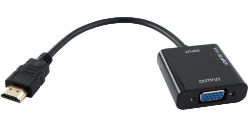 Adaptateur HDMI vers VGA, (3 pièces) 1080P HDMI mâle vers VGA femelle pour  ordinateur, bureau, noir
