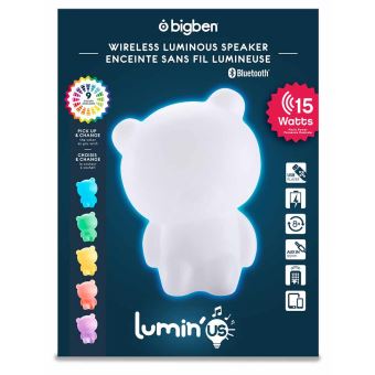 Enceinte sans fil lumineuse BigBen Lumin'us ours - Autre jeux éducatifs et  électroniques - Achat & prix