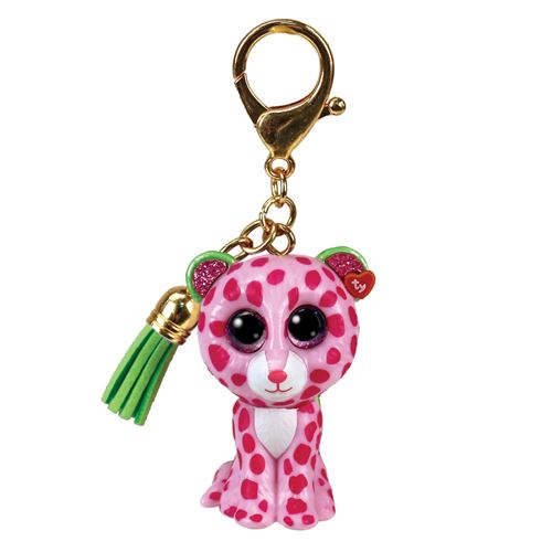 Ty Rose Animal En Peluche Mini Boo's Clip Glamour Le Léopard 10 Cm