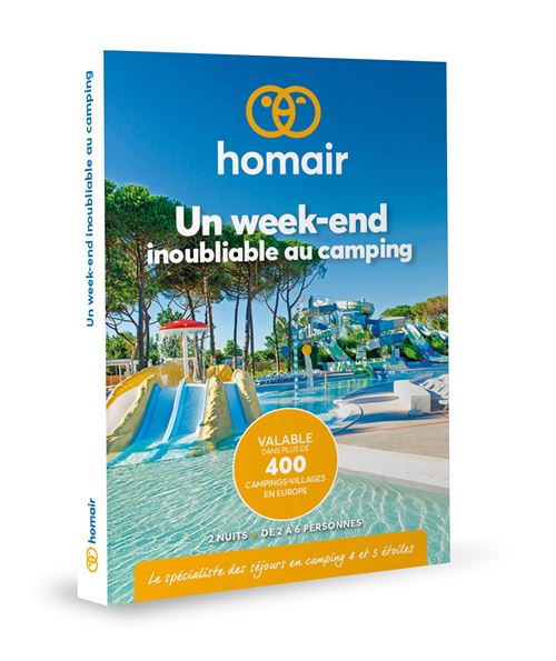 Coffret cadeau Homair Un week end inoubliable au camping - vue 1