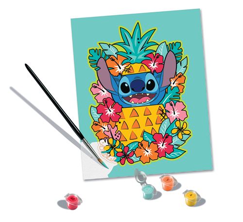 Ravensburger - CreArt Kids 18x24cm - Art Number - Stitch & Leroy - Paint by Numbers Kit - Ages 7 and Above - 25990