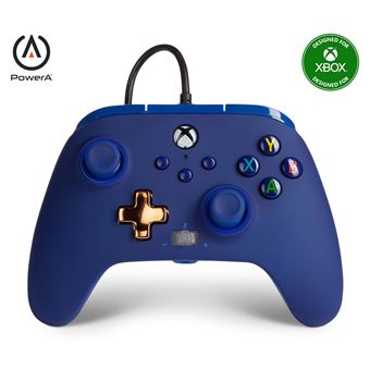 Manette filaire améliorée PowerA pour Xbox Series X|S Midnight Bleu