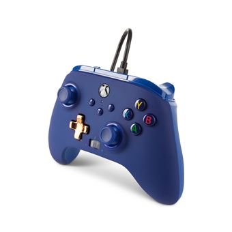 Manette filaire améliorée PowerA pour Xbox Series X|S Midnight Bleu