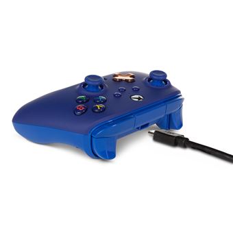 Manette filaire améliorée PowerA pour Xbox Series X|S Midnight Bleu