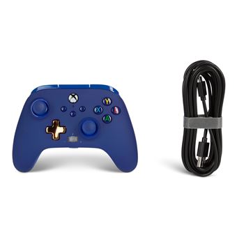 Manette filaire améliorée PowerA pour Xbox Series X|S Midnight Bleu