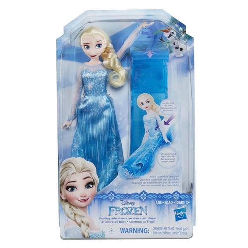 Poupée Frozen Reine des Neiges Elsa et son Traineau
