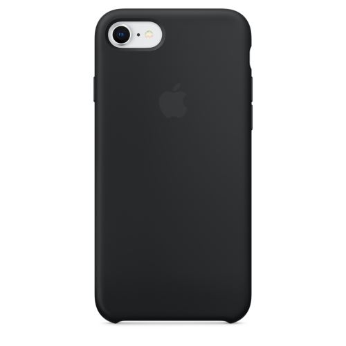 Coque en silicone Apple Noire pour iPhone SE 2022 / 2020 et 8 / 7