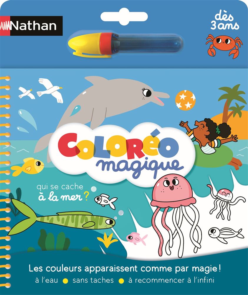Nathan - Loisirs créatifs - Coloréo ferme - Le coloriage magique à l'eau