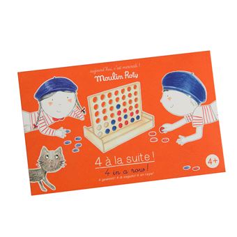 Jeu de stratégie Moulin Roty Jeu de 4 à la suite Aujourd'hui c'est mercredi