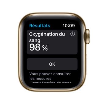 Lumiere verte sales sous apple watch