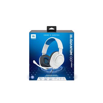 Casque Gaming circum-aural filaire JBL Quantum 100P Blanc