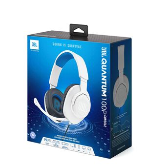 Casque Gaming circum-aural filaire JBL Quantum 100P Blanc