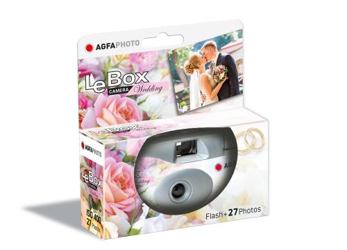 Appareil photo jetable AGFA Le Box Camera Wedding - 400 iso - 27 poses -  Vendu par 10