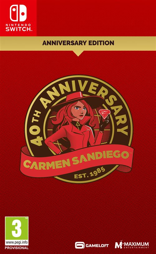 Carmen Sandiego 40th Anniversary Edition Nintendo Switch