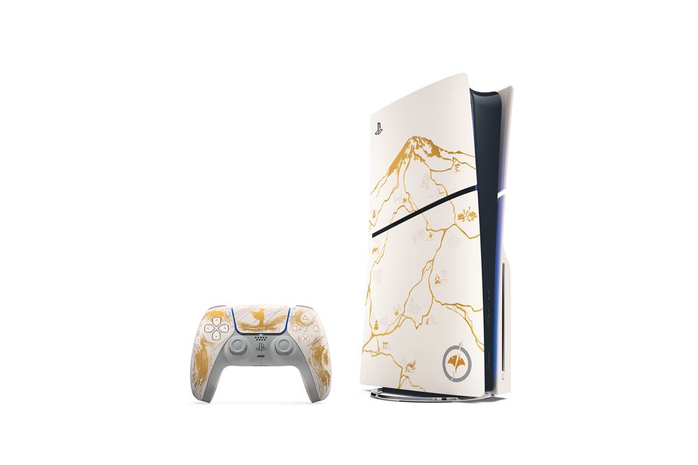 Pack Console Sony PS5 Slim Standard ® Gold - Edition limitée Ghost of ...