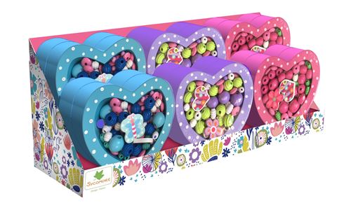 Mini Coffret Au Sycomore Cœur Perles Bois Modèle aléatoire