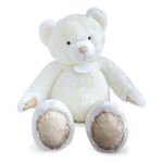 Ours en peluche Doudou et Compagnie Collection 120 cm Blanc