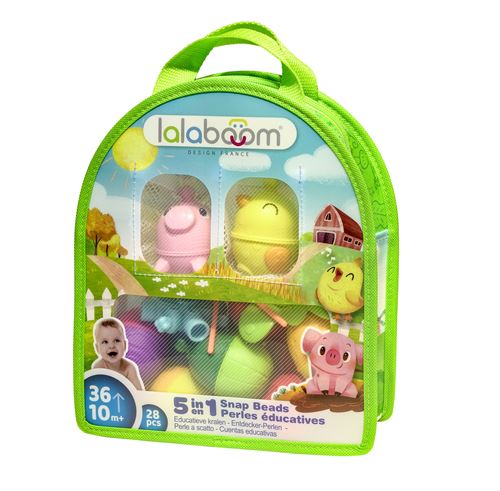 Jeu d'éveil Lalaboom Sac de perles éducatives