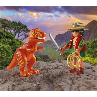 Playmobil Dinos 71206 Aventurier et tyrannosaure