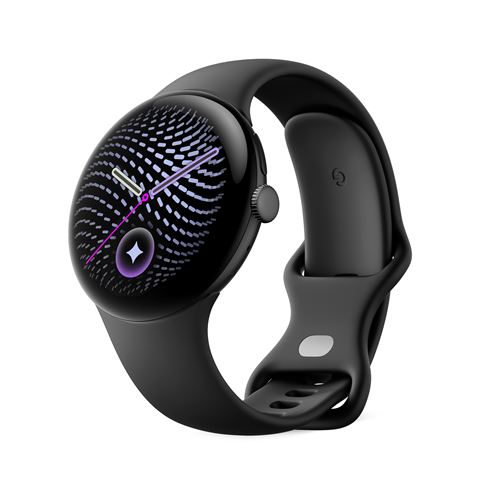 Montre connectée Google Pixel Watch 5 45 mm Bluetooth Noir Mat avec bracelet sport caoutchouc Noir Volcanique