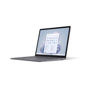 Microsoft Surface Laptop 5 - Intel Core i5 1235U / 1.3 GHz - Evo - Win 11 Home - Iris Xe Graphics - 8 Go RAM - 256 Go SSD - 13.5" écran tactile 2256 x 1504 - Wi-Fi 6 - platine - clavier : Suisse