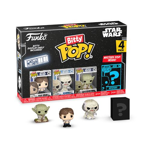 Funko Pack 4 Figurines Bitty Pop Star Wars S2 Han