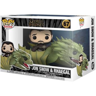 Funko Papa ! Manèges : Game of Thrones- Jon Snow et Rhaegal 2 pièces