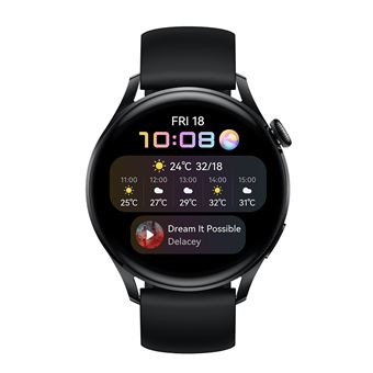 Montre connectée Huawei Watch 3 Active bracelet en Fluorélastomère Noir - 1