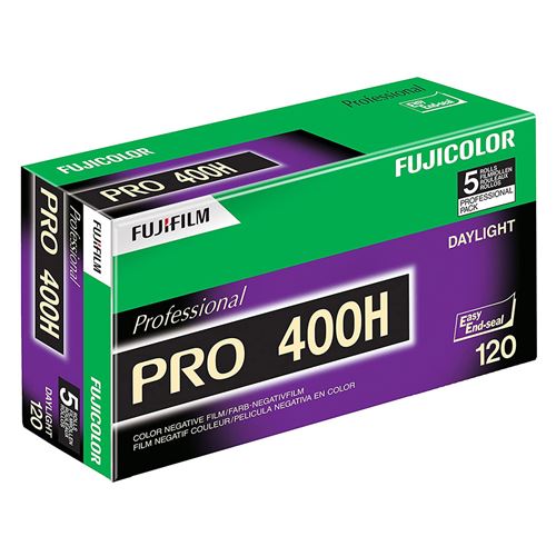 Pack de 5 films négatif couleur Fujifilm Pro 400H 120 mm