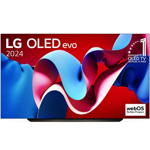 TV OLED Evo LG OLED83C47 210 cm 4K UHD Smart TV 2024 Noir et Brun